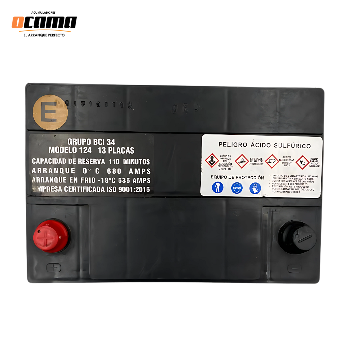 Bateria para auto BCI 34/75 Ocama