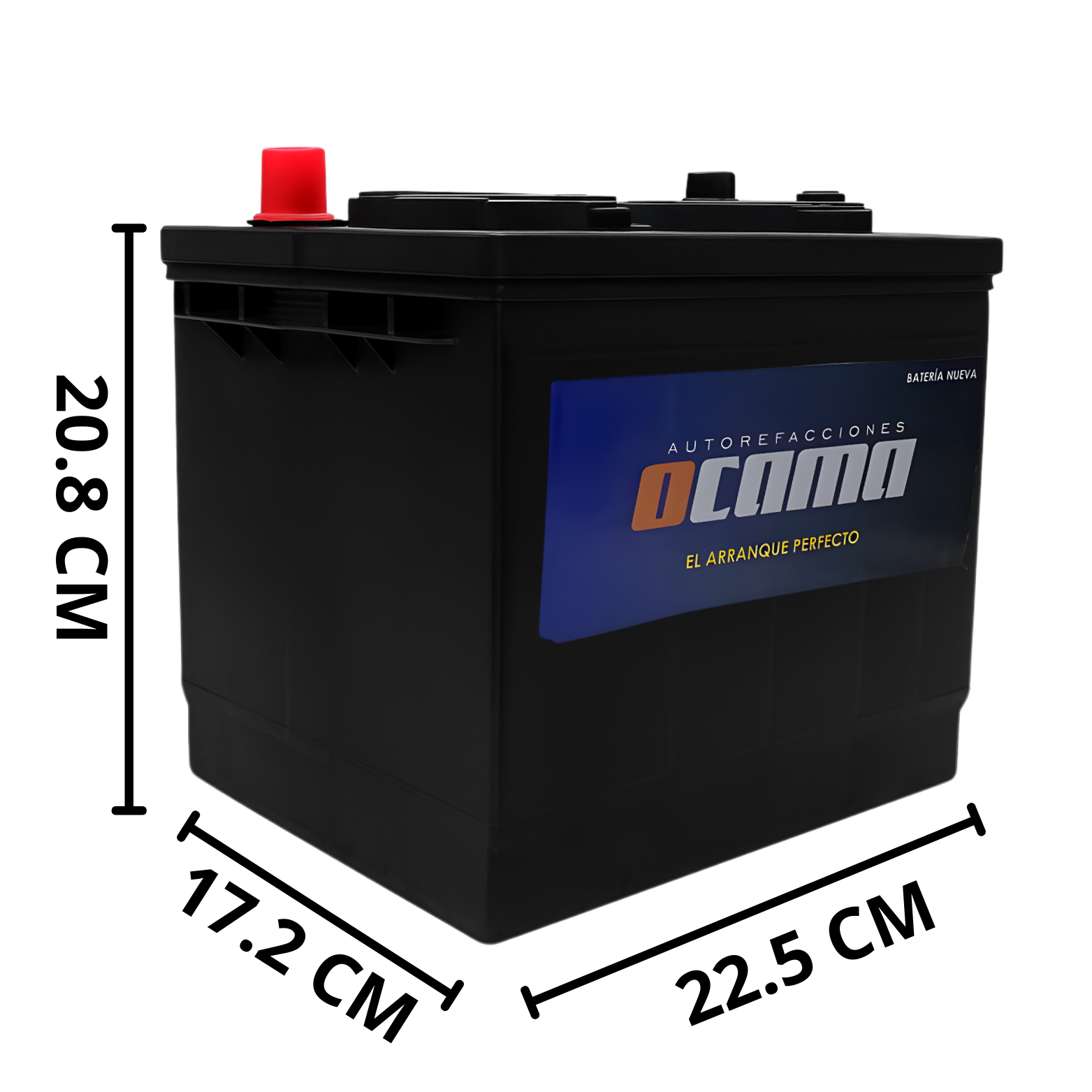 Bateria 22 F 12v 555 amp. Ocama