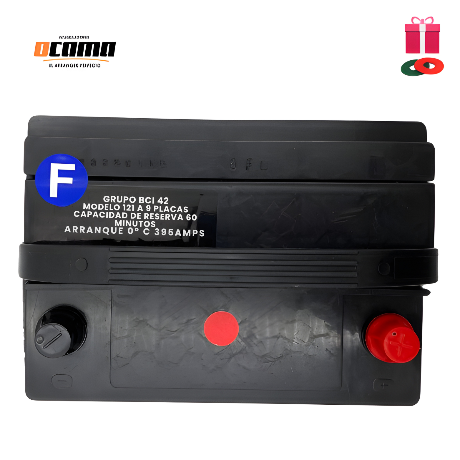 Acumulador para auto 42-390 9 Placas ocama