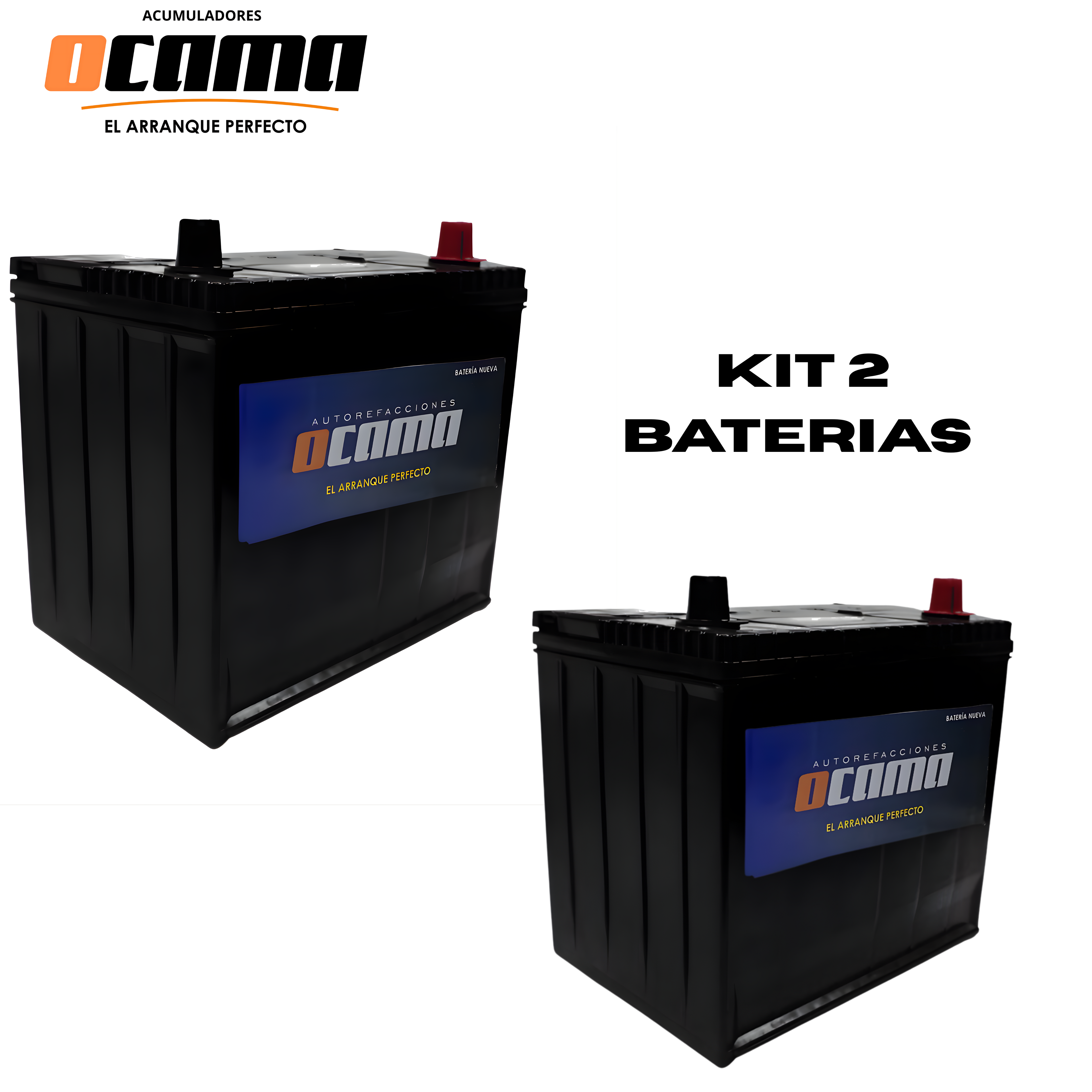 Kit 2 baterias 31 P-980 Ocama SERVICIO PESADO